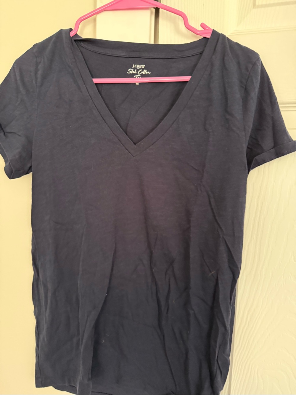 J. Crew Slim V-Neck Tee in Deep Navy
